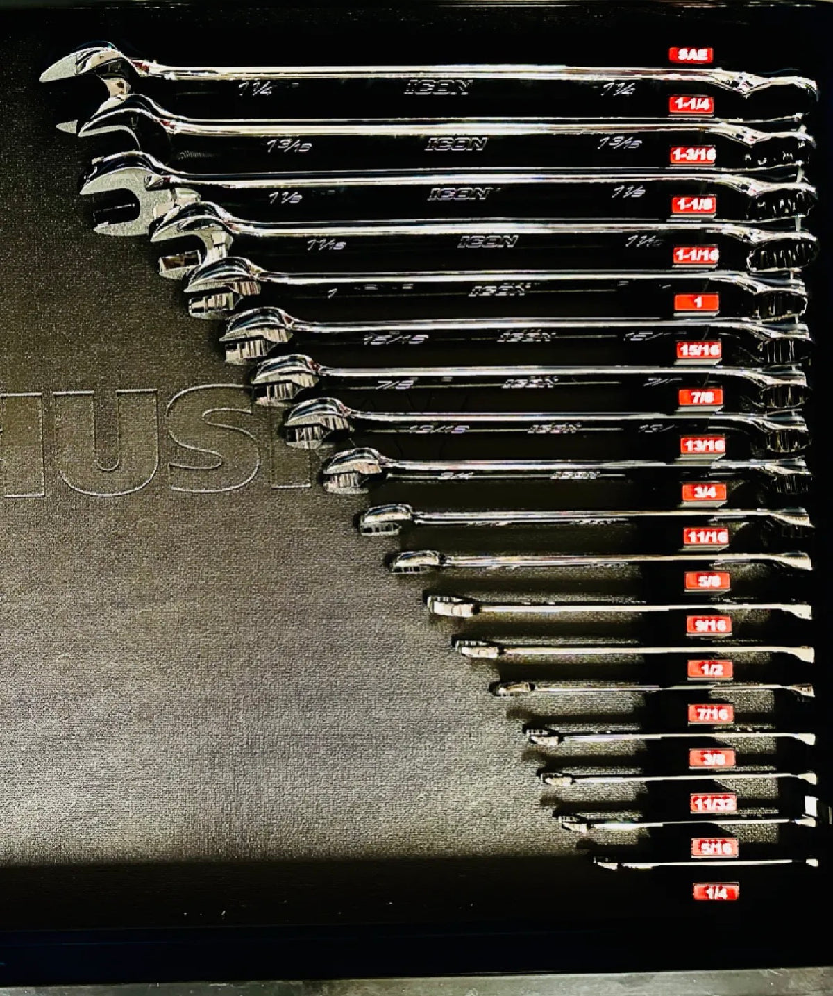 Magnetic Wrench organizers SAE & Metric Set